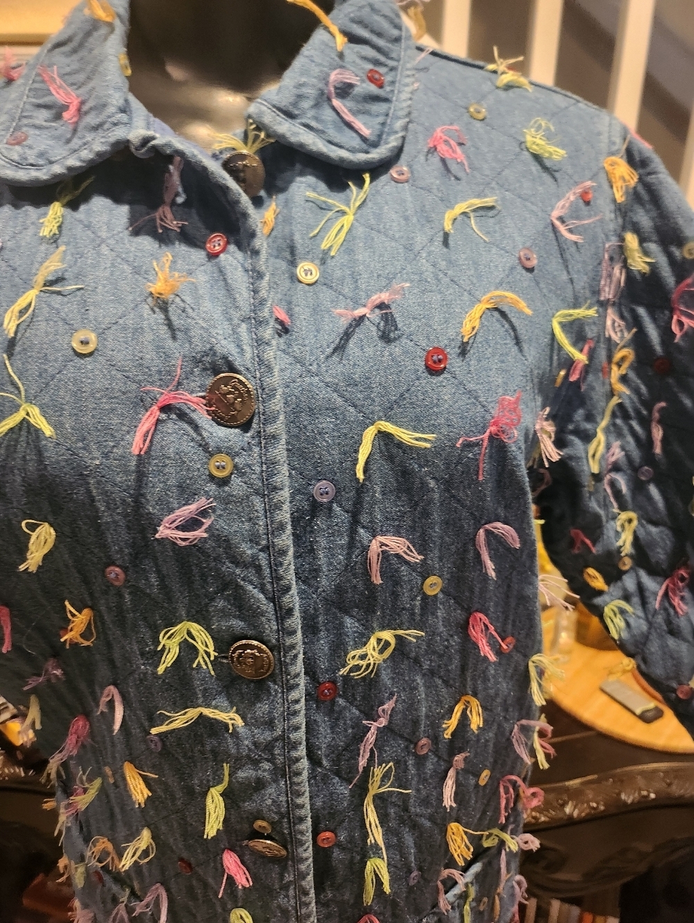 The Quacker Factory denim jacket size S - Picture 2 of 5